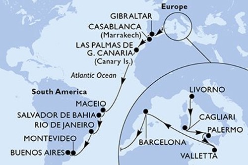 Cruise itinerary