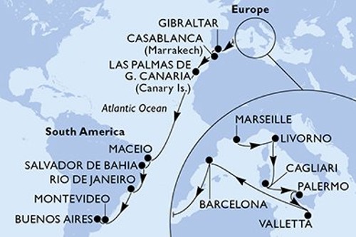 Cruise itinerary
