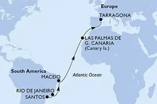 Маршрут круиза