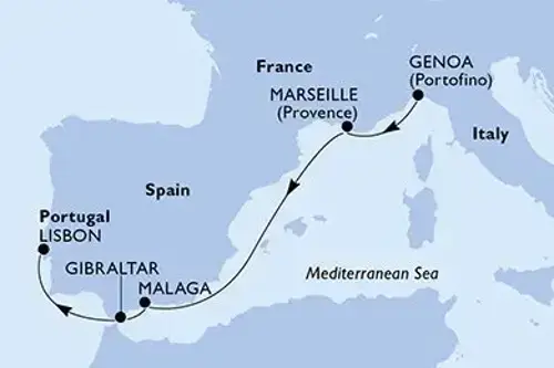 Маршрут круиза