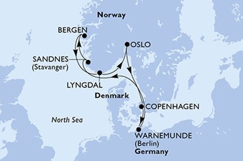Cruise itinerary