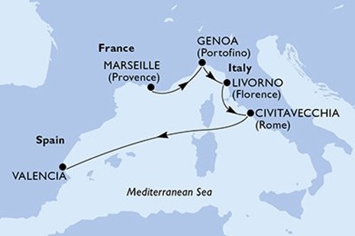 Cruise itinerary