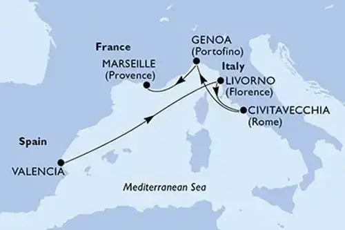 Маршрут круиза