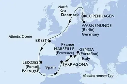 Маршрут круиза