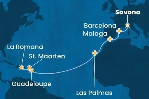 Маршрут круиза