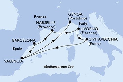 Маршрут круиза