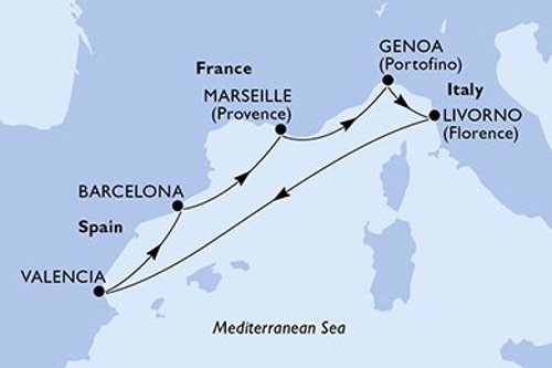 Маршрут круиза