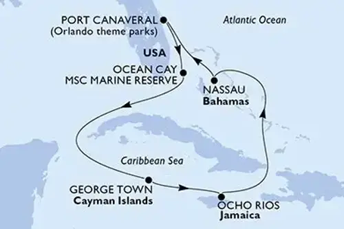 Маршрут круиза