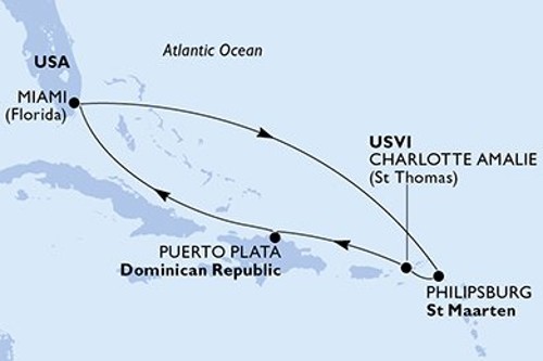 Маршрут круиза