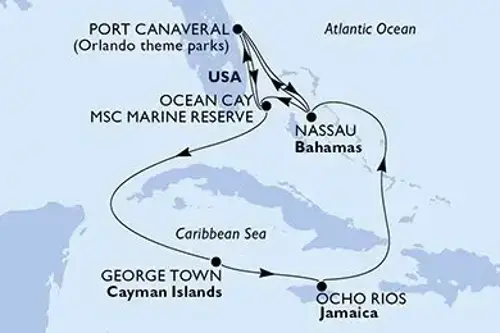 Маршрут круиза