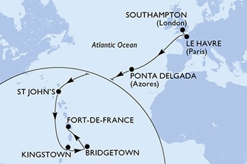 Маршрут круиза