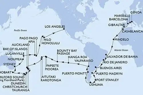 Маршрут круиза