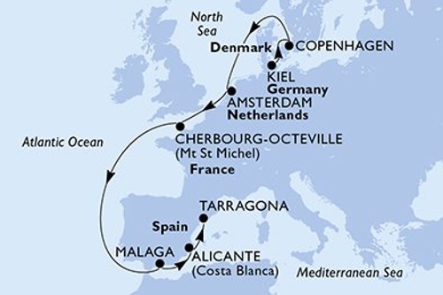 Cruise itinerary
