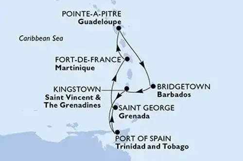 Маршрут круиза