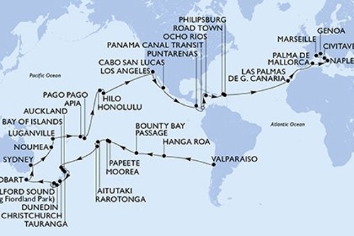 Маршрут круиза