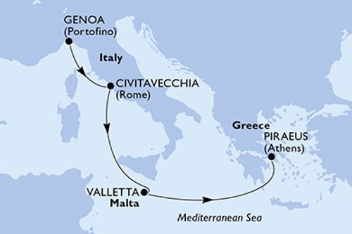 Маршрут круиза