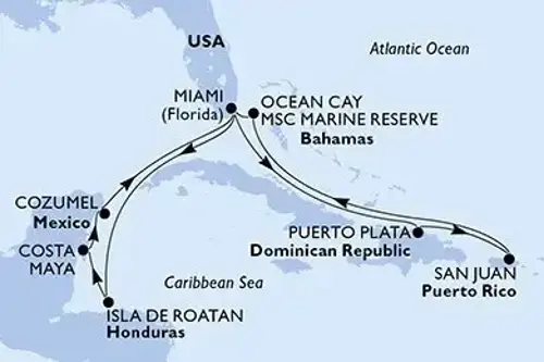 Маршрут круиза