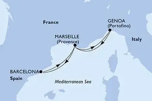 Cruise itinerary