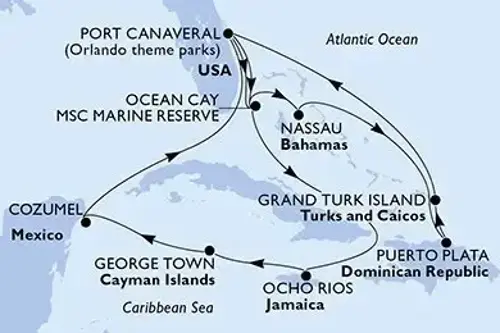 Маршрут круиза