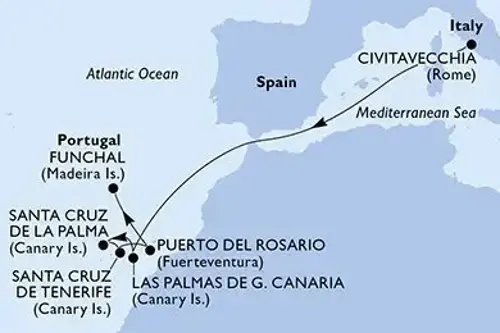 Маршрут круиза