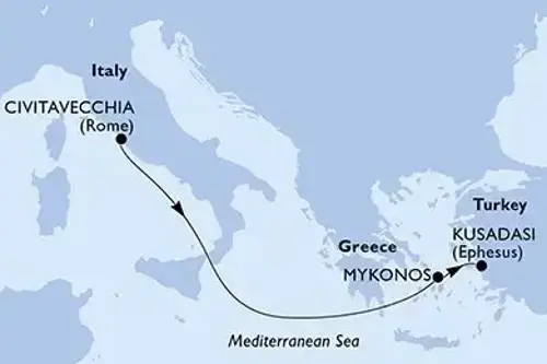 Маршрут круиза