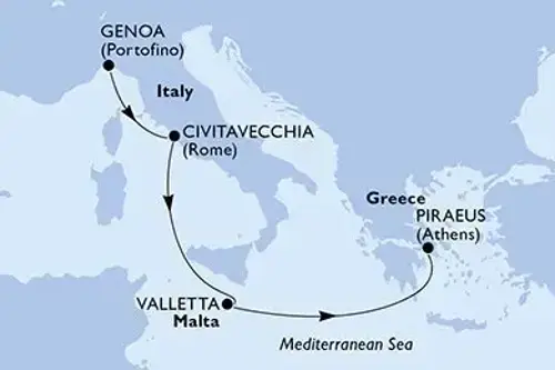 Маршрут круиза