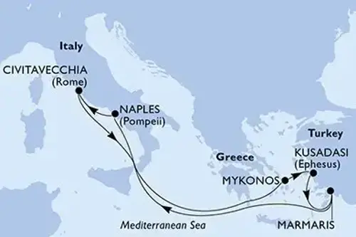 Cruise itinerary