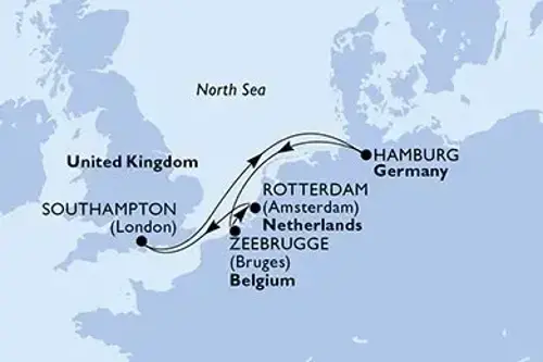 Маршрут круиза