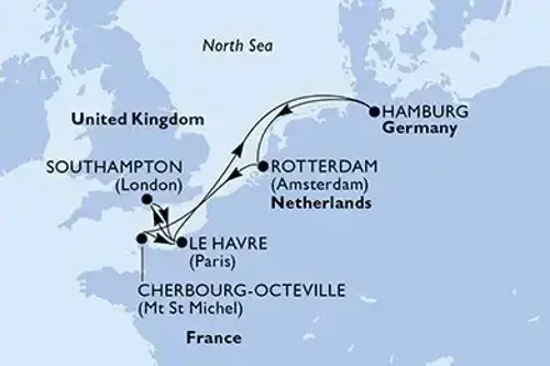 Маршрут круиза