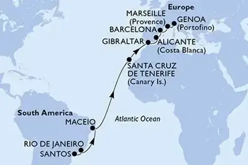 Маршрут круїзу