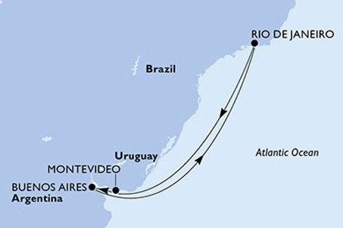 Маршрут круиза