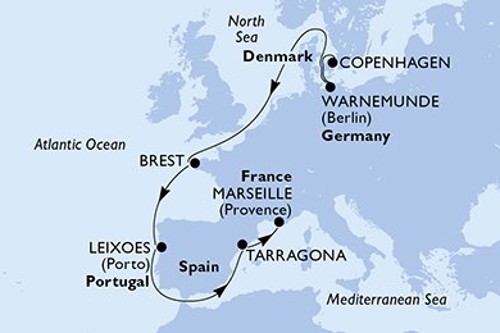 Маршрут круиза