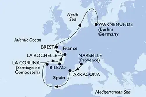 Маршрут круиза