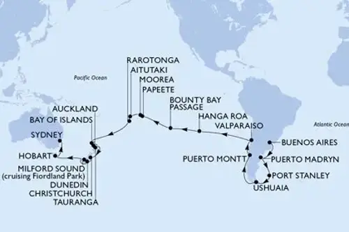 Cruise itinerary