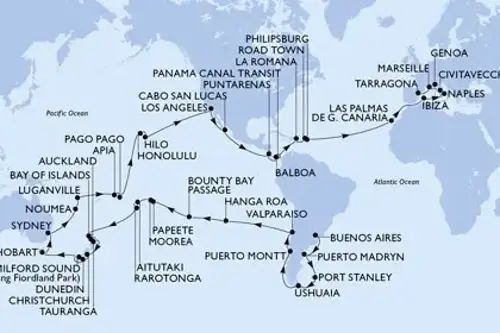 Cruise itinerary