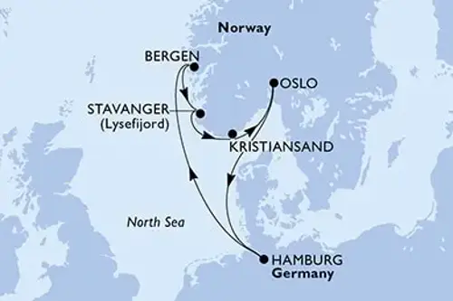 Cruise itinerary