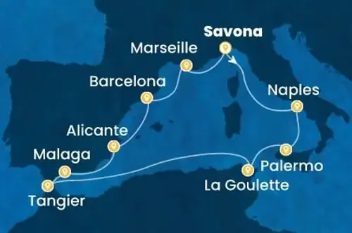 Cruise itinerary