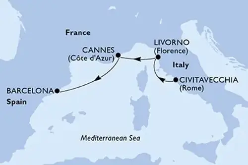 Cruise itinerary
