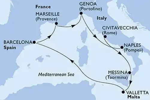 Маршрут круиза