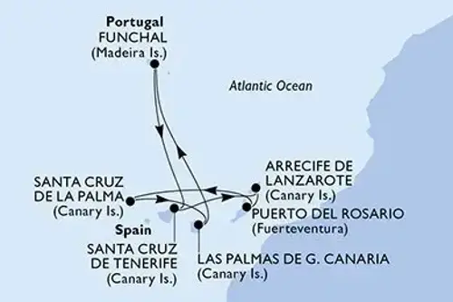 Маршрут круиза