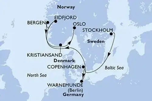 Маршрут круиза